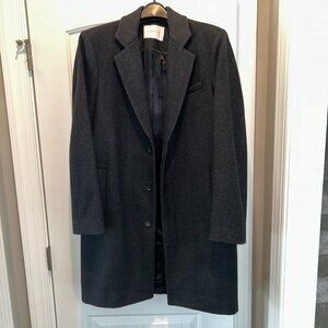 Everlane Men's Charcoal Wool Trench Coat M